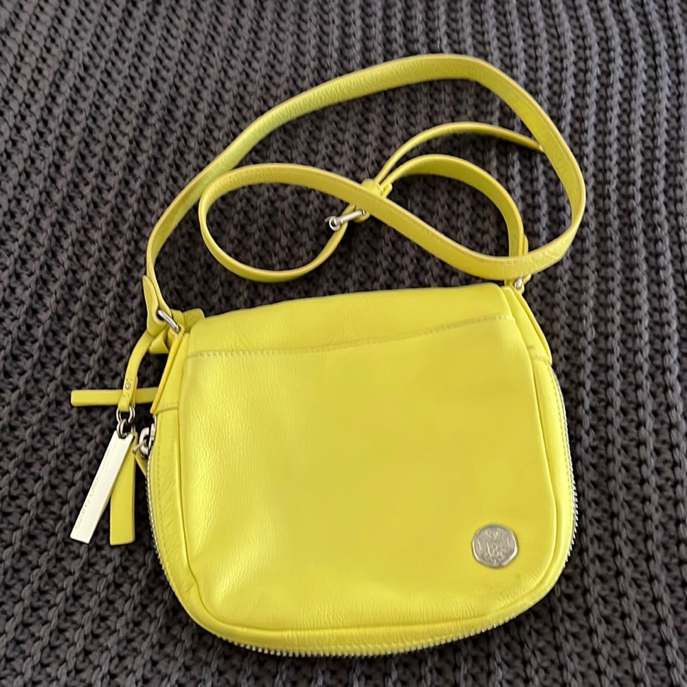 Vince Camuto Baily Adjustable Crossbody Leather EUC